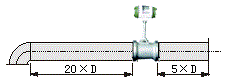 前有彎管渦街流量計前后直管段要求 前有彎管渦街流量計前后直管段要求
