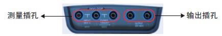 過程校驗儀測量/輸出插孔圖 過程校驗儀測量/輸出插孔圖