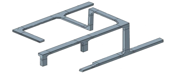 電纜橋架敷設(shè)示意圖