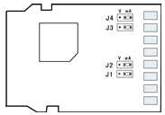 雙回路顯示控制儀主板示意圖 雙回路顯示控制儀主板示意圖