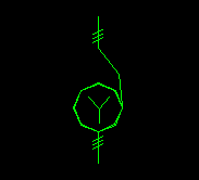 三相自藕變壓器,星形連接電氣符號 三相自藕變壓器,星形連接電氣符號