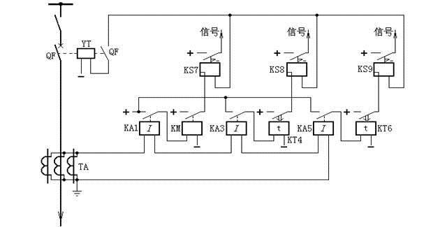 三段式零序電流保護原理接線圖 三段式零序電流保護原理接線圖