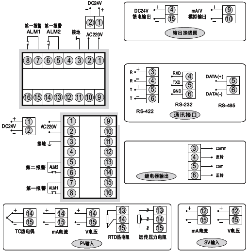 SWP-ND425閥位控制調節器接線圖 SWP-ND425閥位控制調節器接線圖