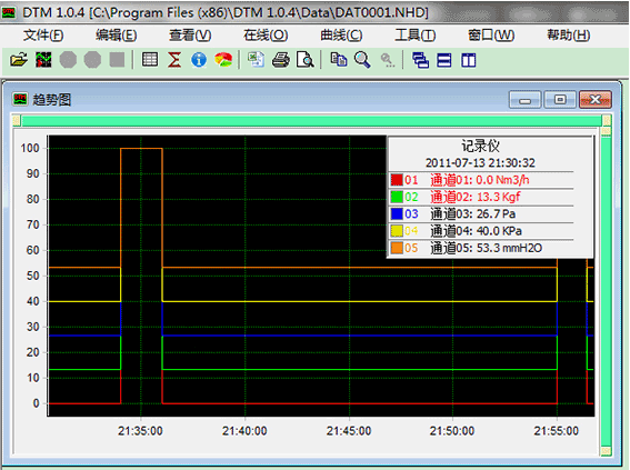 無紙記錄儀上位機管理軟件界面1 無紙記錄儀上位機管理軟件界面1