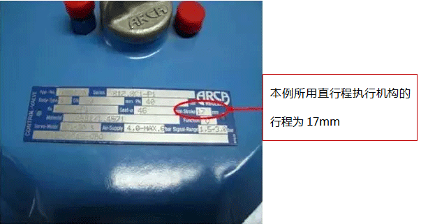 執行機構銘牌 執行機構銘牌