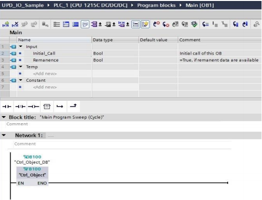 硬件IO可定義MCC控制功能塊在OB1的調用 硬件IO可定義MCC控制功能塊在OB1的調用