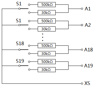 自制電接點水位計檢驗電極信號模擬模板 自制電接點水位計檢驗電極信號模擬模板