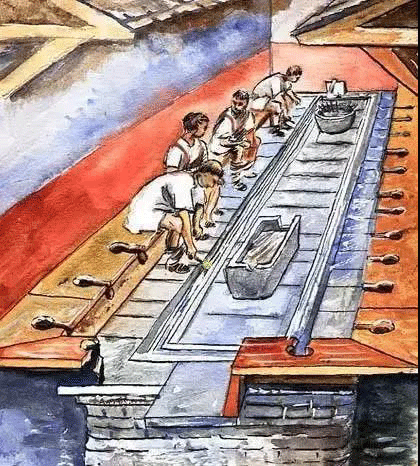 古羅馬的公共廁所 古羅馬的公共廁所