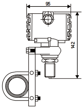擴(kuò)散硅壓力變送器水平管道安裝 擴(kuò)散硅壓力變送器水平管道安裝