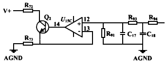 多路溫度遠傳監測儀V/I輸出電路 多路溫度遠傳監測儀V/I輸出電路