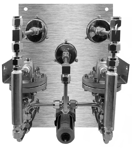 吹氣式液位計吹掃裝置(雙路)背面 吹氣式液位計吹掃裝置(雙路)背面