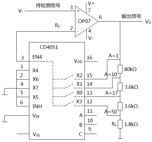 可編程增益放大器原理 可編程增益放大器原理