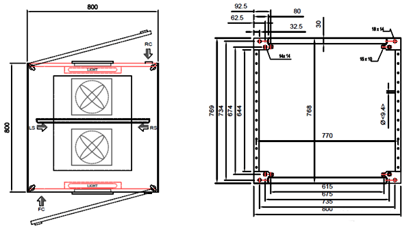 機柜輪廓設計圖 機柜輪廓設計圖