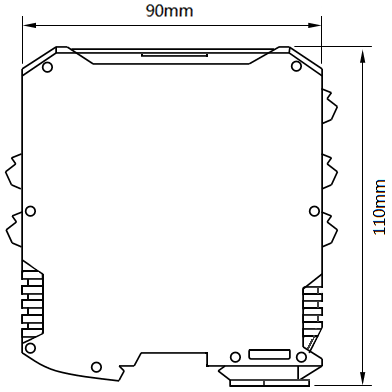 以太網網關外形尺寸 以太網網關外形尺寸