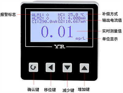 溶解氧在線監測儀中文圖形界面 溶解氧在線監測儀中文圖形界面