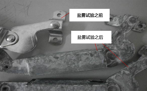 鹽霧測(cè)試前后對(duì)比