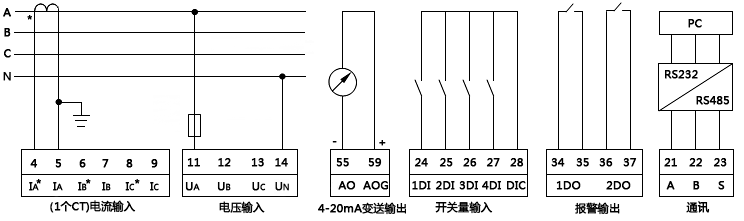 單相無功功率表接線圖 單相無功功率表接線圖