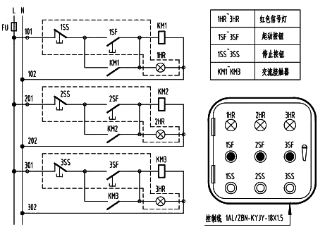 手動控制箱及原理圖 手動控制箱及原理圖