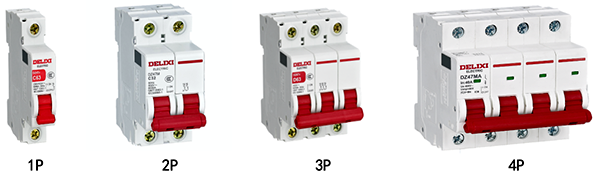 微型斷路器按級數分類 微型斷路器按級數分類