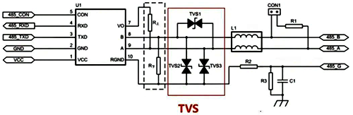 增加TVS進(jìn)行過壓保護(hù) 增加TVS進(jìn)行過壓保護(hù)