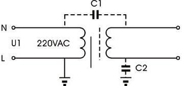 隔離變壓器的分布電容 隔離變壓器的分布電容