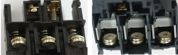 全新接觸器的主觸頭 全新接觸器的主觸頭