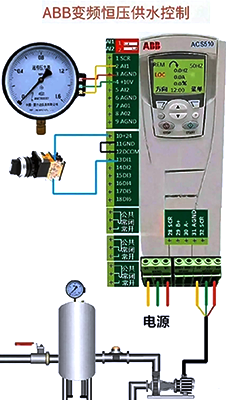 恒壓供水系統配置示意圖 恒壓供水系統配置示意圖