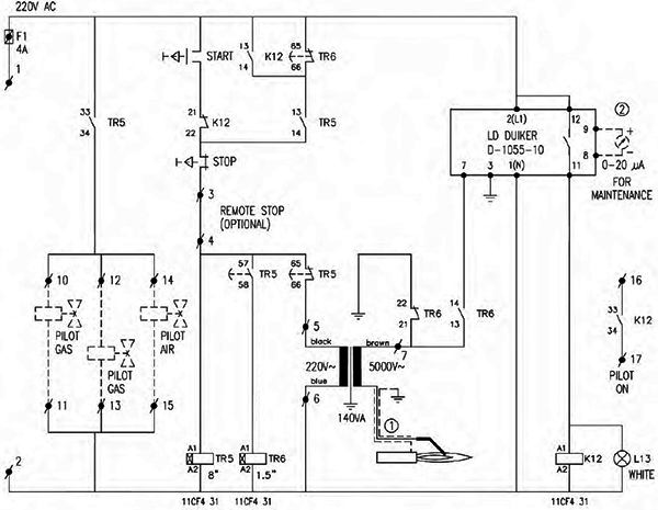 點火控制箱接線圖 點火控制箱接線圖