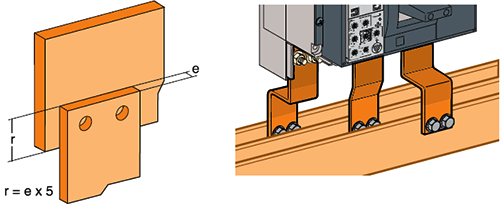 銅排半搭接方式 銅排半搭接方式