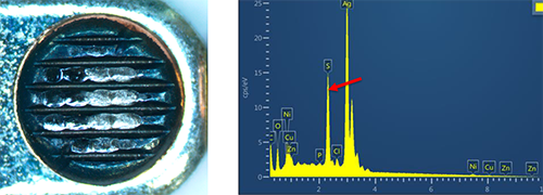 觸頭材料做EDS金屬元素能譜分析 觸頭材料做EDS金屬元素能譜分析
